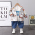 Boys spring and autumn suit set of three